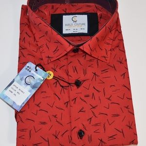 MENS CASUAL SHIRT SHORT SLEEVE 3XL